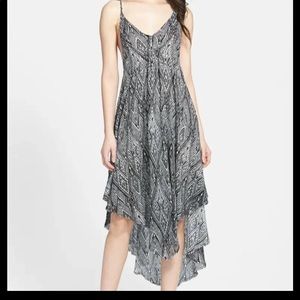 Free People Knot For You Black Tattered Dress